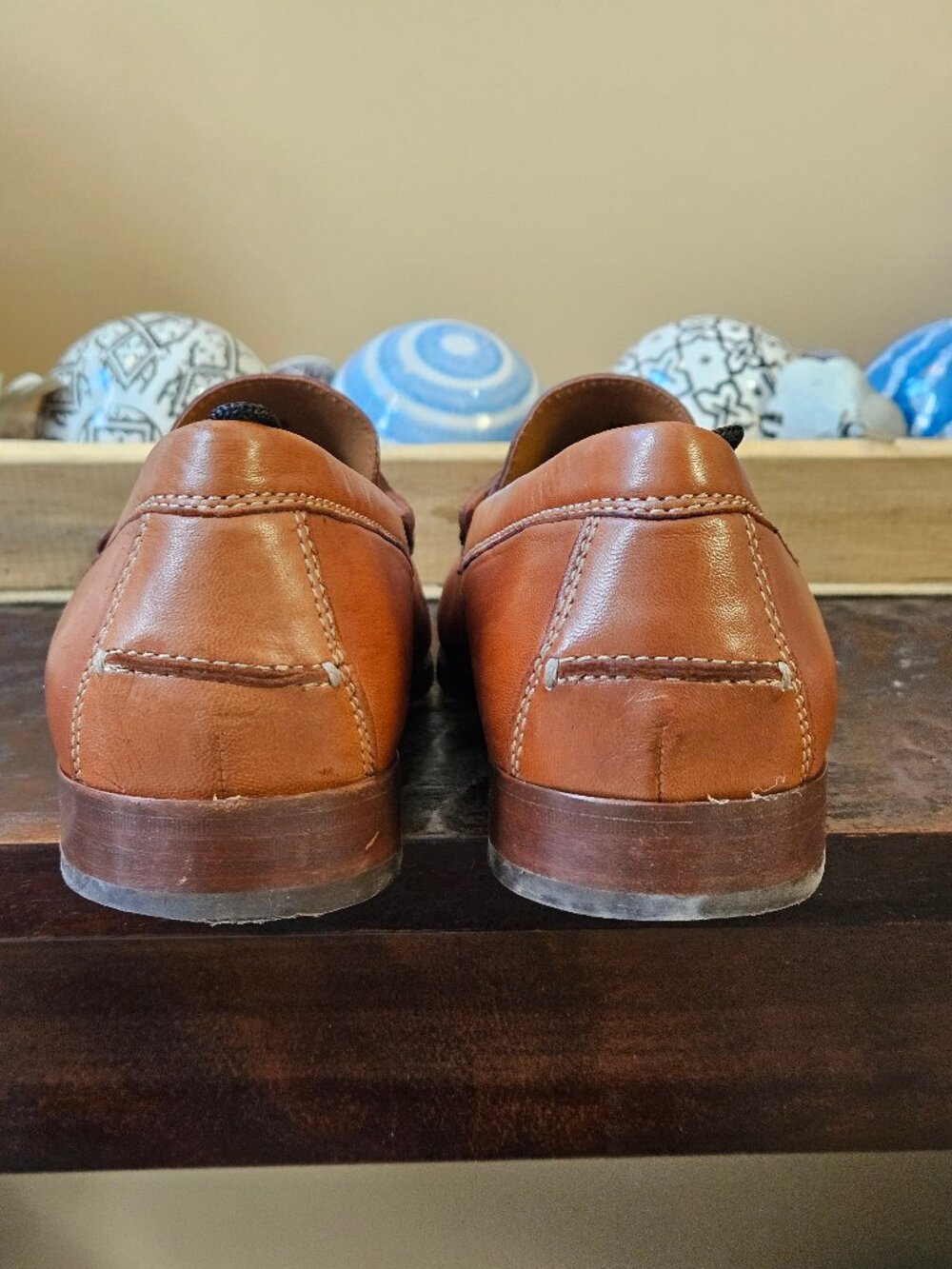 Trask Men's Leather Loafers, Caramel, Sz 11.5 - Picture 5 of 16